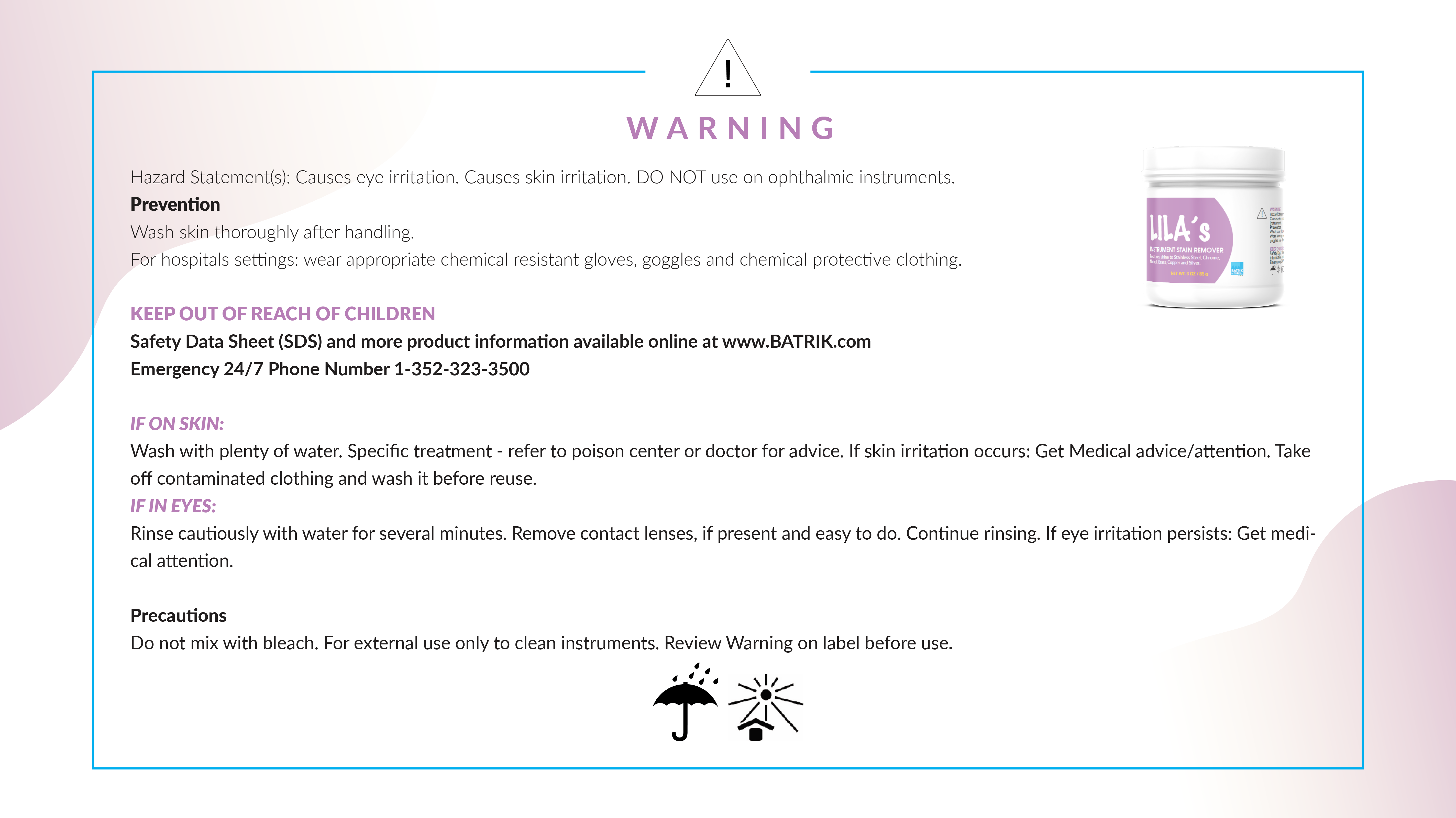 Lila Warning Page